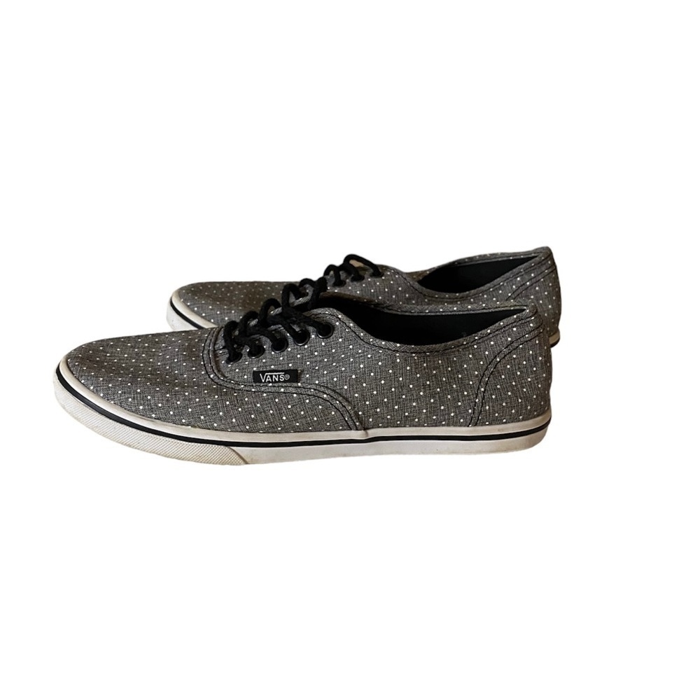 Vans Off The Wall Gray and White Polka Dot Sneakers